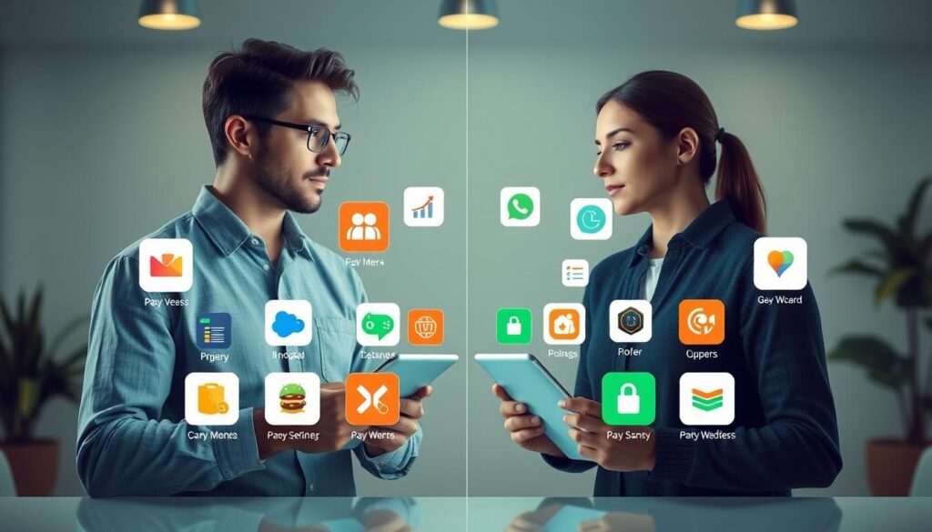 مقارنة مع تطبيقات أخرى مقارنة مع تطبيقات أخرى